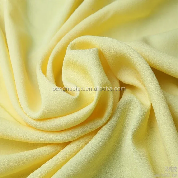 100% polyester dyed moss crepe spandex woven fabric/100d+40d for women clothes and dress