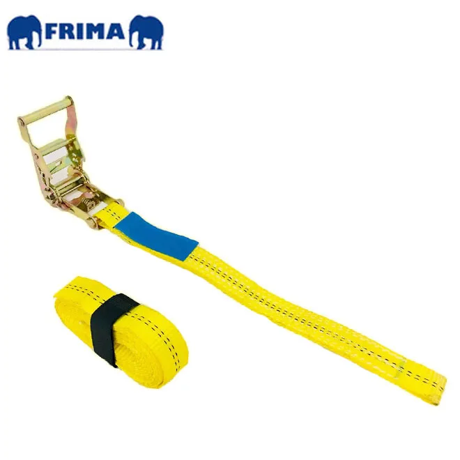 2T/35mm/2000kgs/4400lbs/5m Heavy Duty Tie Down strap with no hooks , Ratchet cargo lashing strap