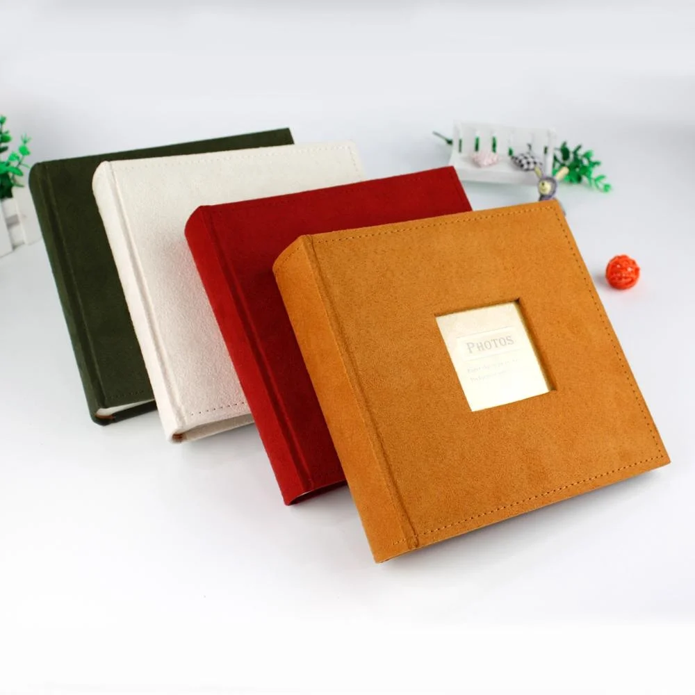 Fanny 4x6 photo album Book bound paper slip in colorful photo albums for 200 photos wholesale fabric cover 4r scrapbook albums