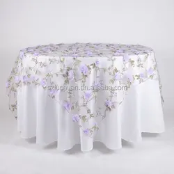 Party Beautiful Table Overlay Wedding Banquet Flowers Table Overlay Wedding Organza Table Overlay