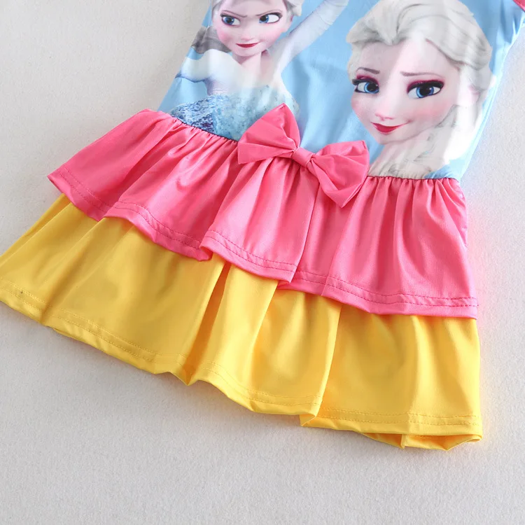 New arrival european girls swimwear Frozen printed kids swimwear
