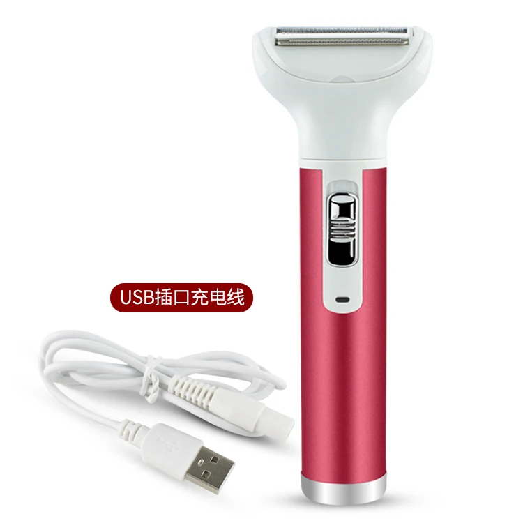in stock factory price hair remover stock electric facial  trimmer 5 in1 lady shaver with USB charger