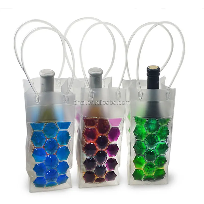 Portable Iceless Plastic Wine Beer Cooler Chiller Bucket with Handle