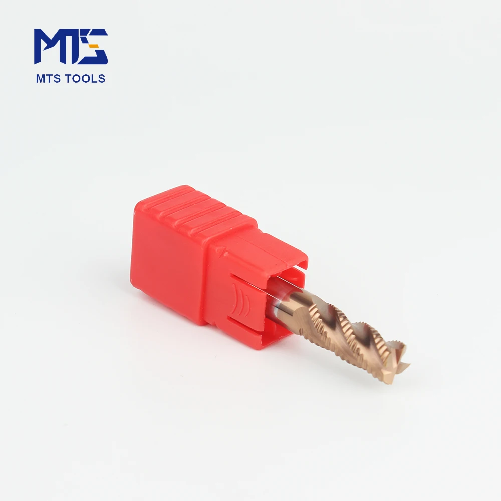 MTS HRC45/55/65 4 flutes TiSiN coating with the very high surface hardness  the carbide roughing end mill cutters