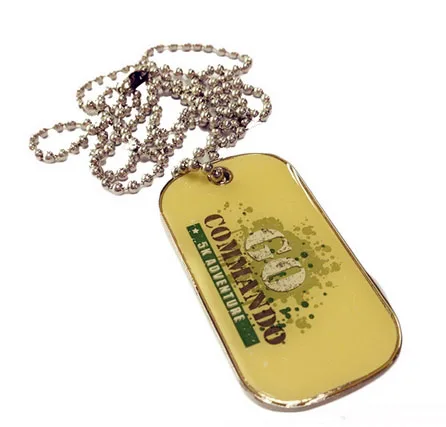 Пользовательский логотип пустой оптом из нержавеющей стали Военный собачий ярлык для ожерелья