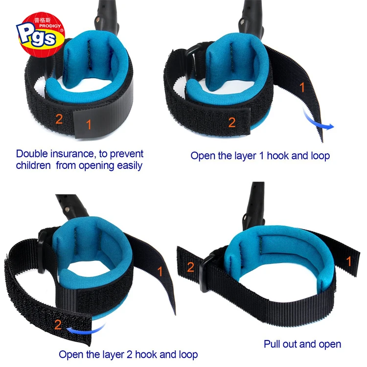 Custom anti lost wrist link toddlers leash universal anti lost wrist link 2 meters