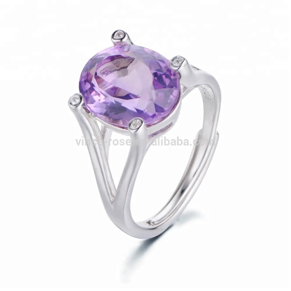 amethyst ring alibaba express silver gemstone jewelry china wholesale
