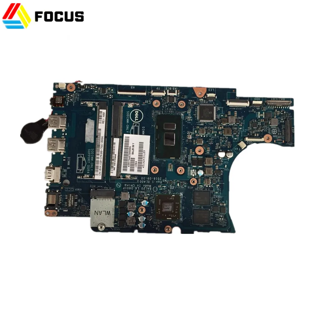 Оригинальный Новый системная плата для Dell Inspiron 5567 5767 материнская плата i5-7200u LP-D801P PN внутренней катушкой, VK1G0