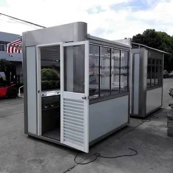 Stainless steel kiosk cart Street food Kiosk Ice Cream Kiosk for sale