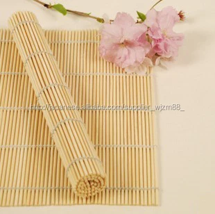 Natural bamboo sushi rolling mat 24x24cm