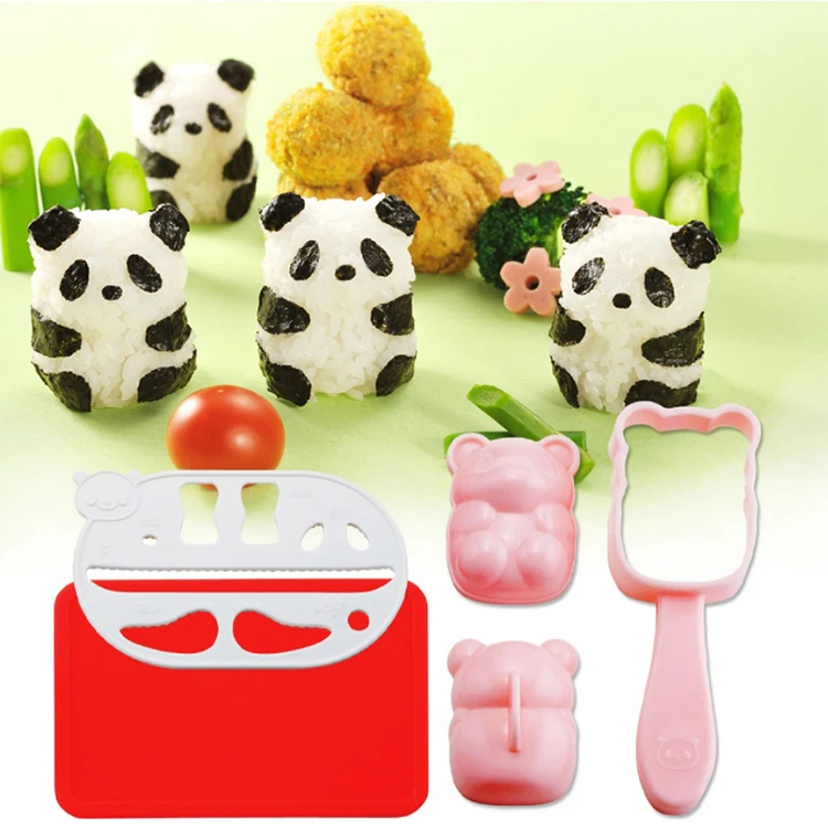 
Plastic panda shape sushi rice mold 