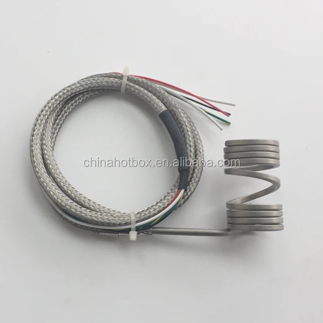 Industrial built in thermocouple hot runner coil heater