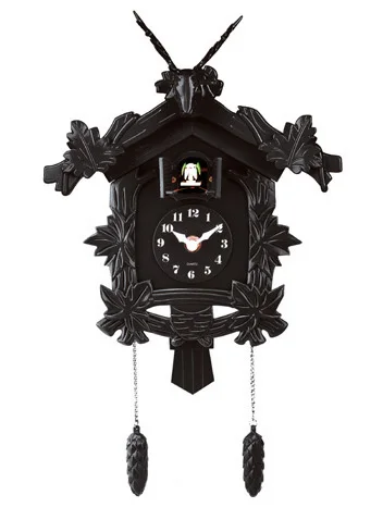 Plastic cuckoo clock with bird sound music