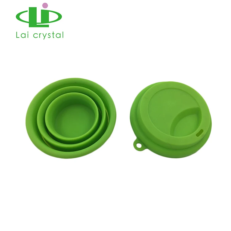 High End Unique Eco-Friendly Silicone Folding Cup Water Coffee Fashion Travel Folding Cup