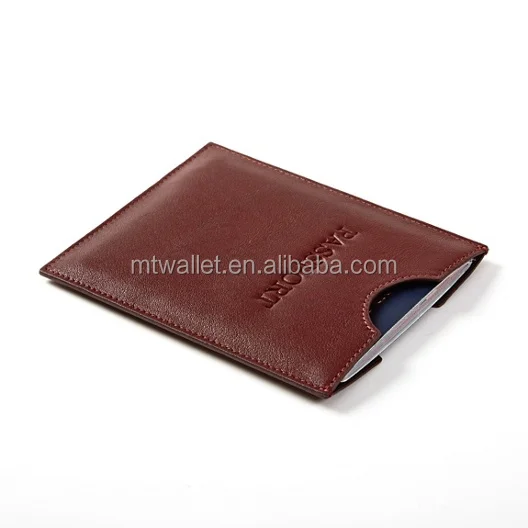 OEM ODM Custom Fashion Design Passport Holder Custom Journal Travel Passport Sleeve Leather Passport Holder