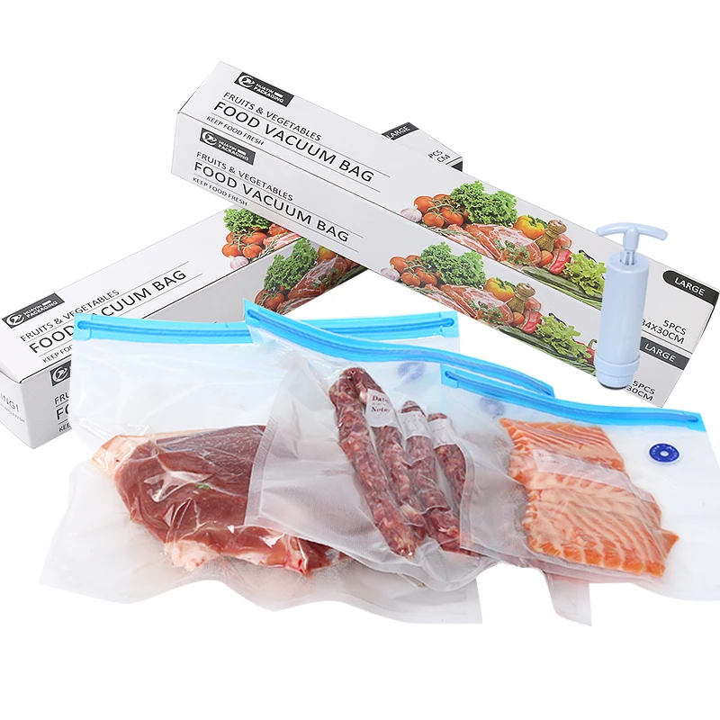 Sous Vide Bags,Reusable Vacuum Food Sealer Bags, Food Storage Freezer Bag