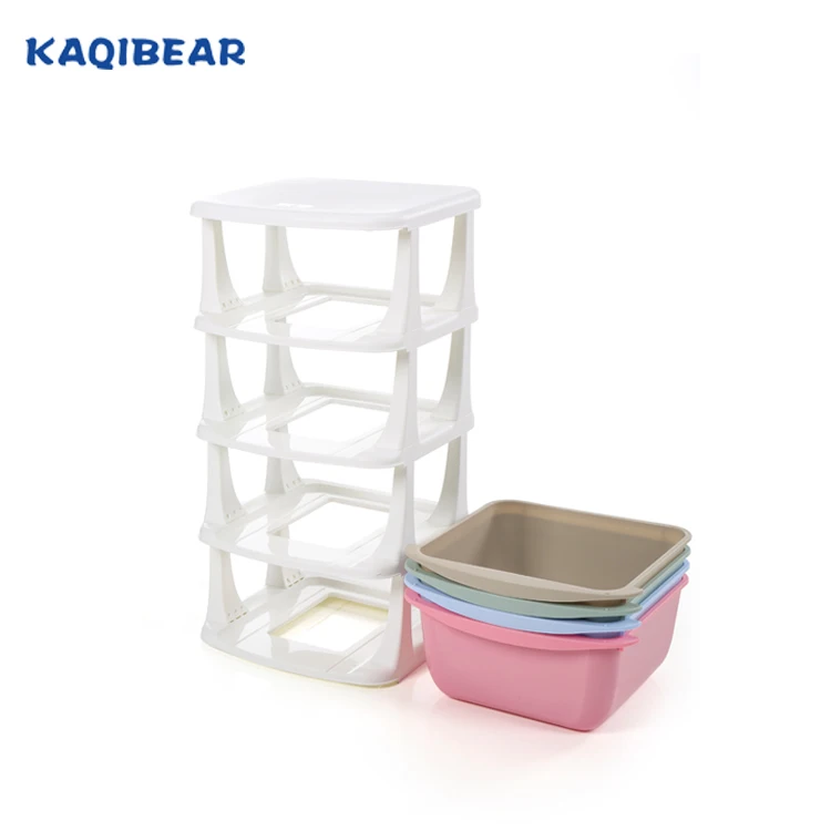 
Free Sample Cheap Colorful Baby Plastic Drawer Storage Cabinet 