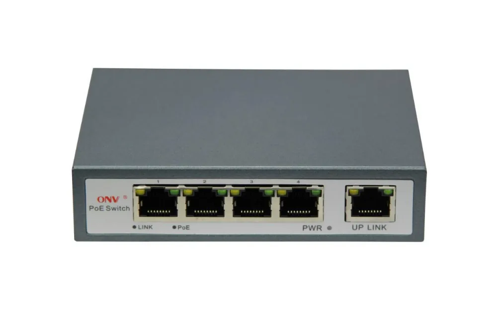 4 разъема 10/100M оптический Uplink POE коммутатор