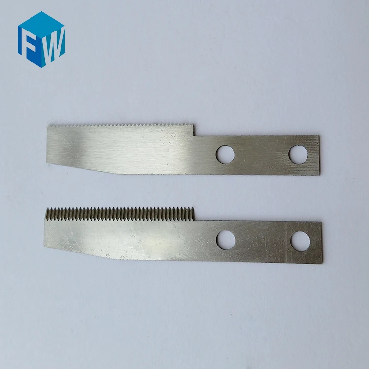 
FangWei HSS stainless steel material serrated sealing packing blades for bag cutting 