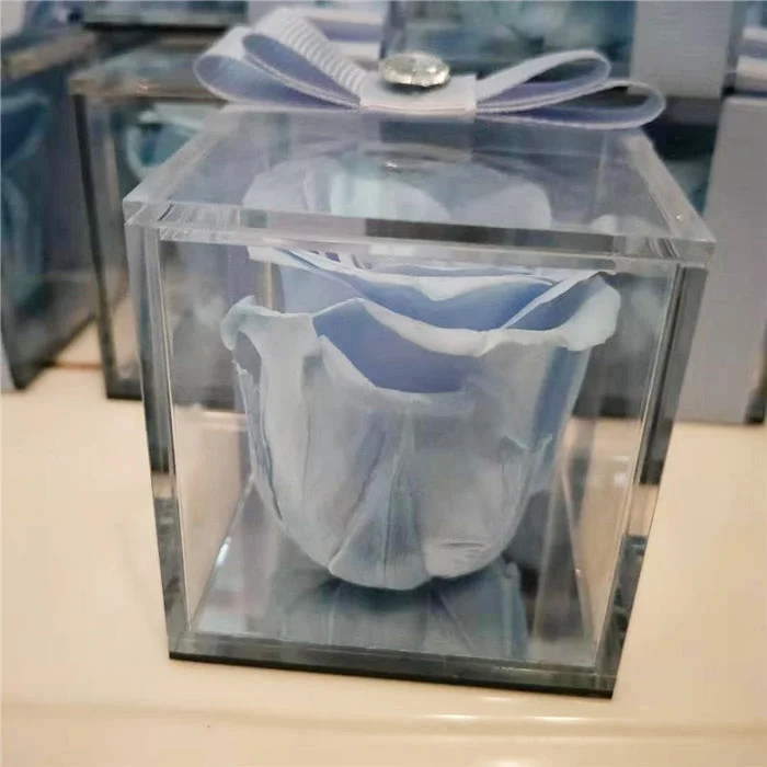 Yunnan  Factory Pricewholesale preserved roses Eternal Forever Immortal Roses preserved long lasting rose acrylic box