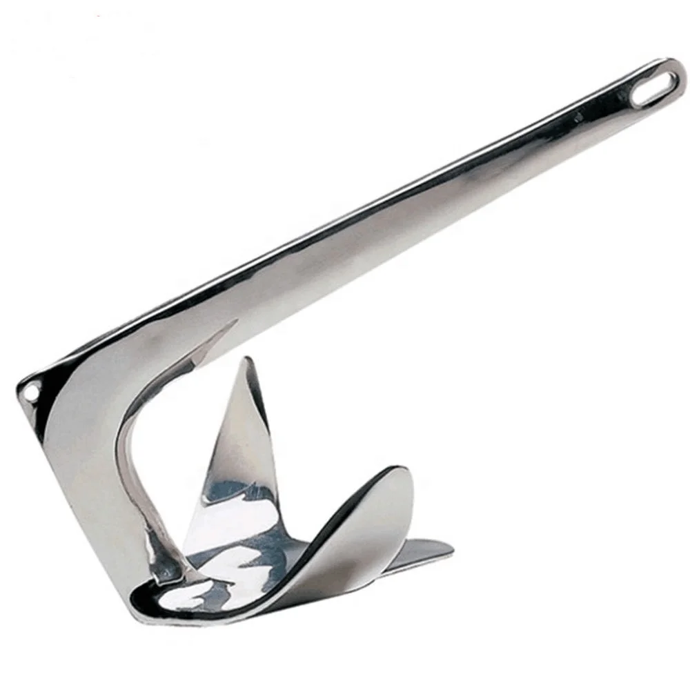 316 Stainless Steel Marine Bruce Anchor 20KG with polishing
