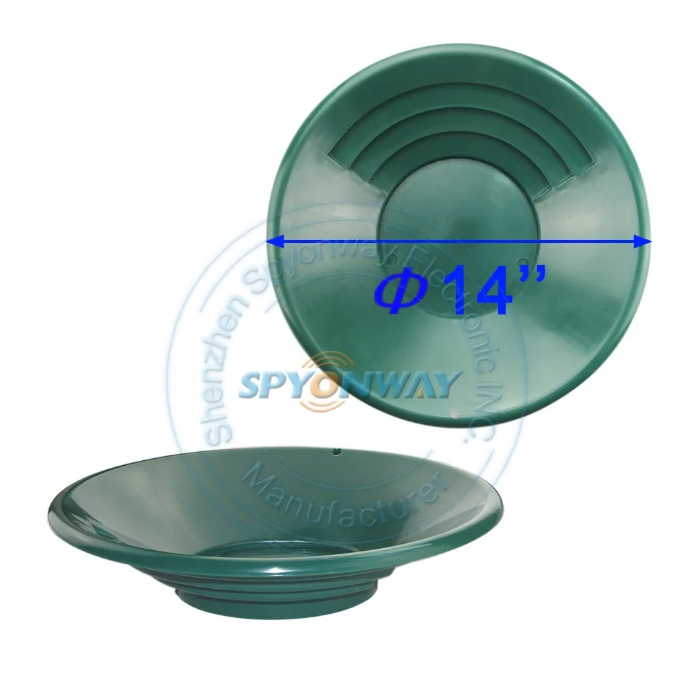 Речной Золотой поисковый сковорода с зеленым цветом и пластиковыми материалами