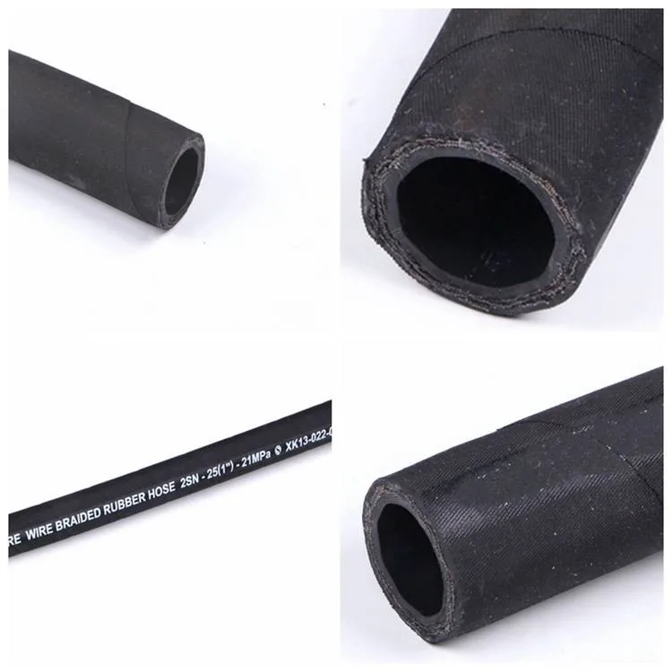 SAE100 R2 A/AT 1Inch Black Rubber Neoprene Hose Pipe
