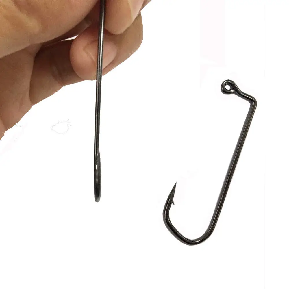 100pcs/bag Triangle Jig Big Fishing Hook 7150 Fishhook Saltwater Bass Bait Hooks Size 1/0-5/0