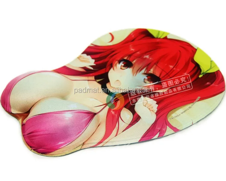 japan games cartoon breast girl gel mouse pad, japan sexy anime 3d on the big boobs mouse pad