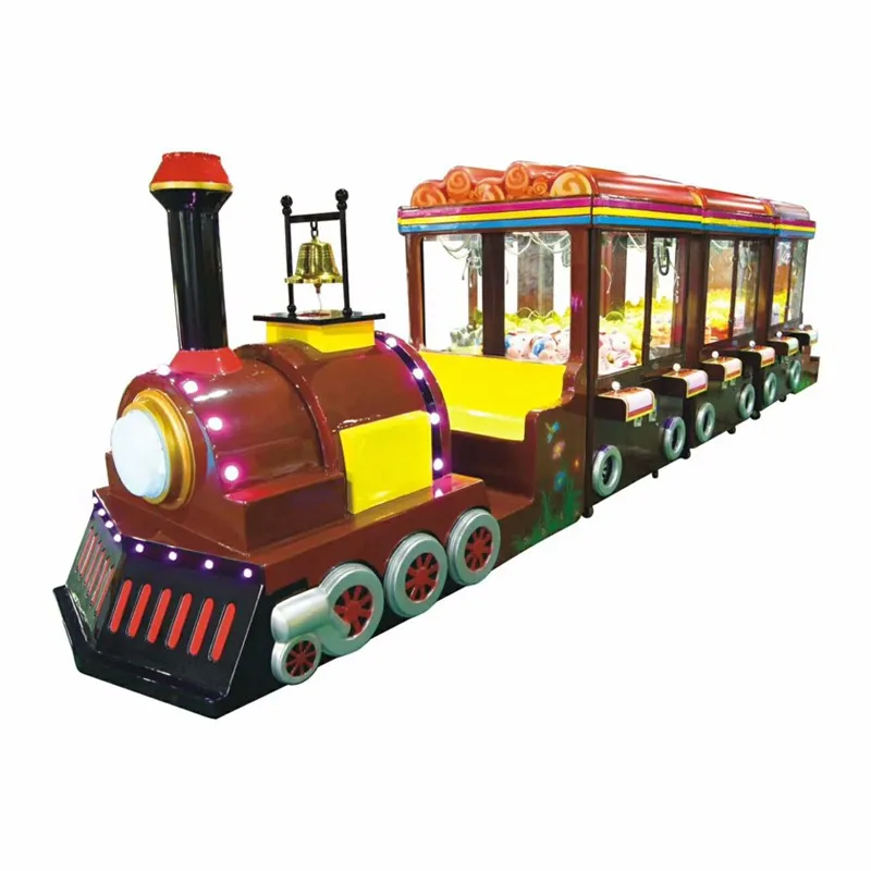 6 Player Train Claw Crane Game Machine For Shopping Machine|Amusement Coin Operated Kids Calw Toy Gift Game Machine For Sale