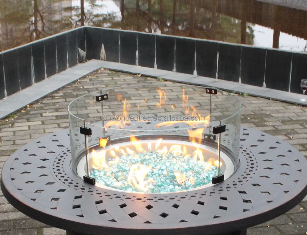
Outdoor Firepit glass guard, round,square,and rectangle, tempered glass wind shields 