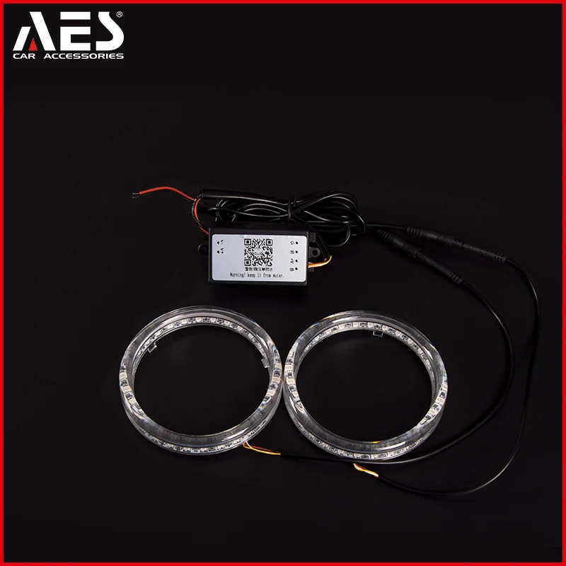 AES Hot Sale hid projector lens bi xenon headlight app control LED angel eyes ring