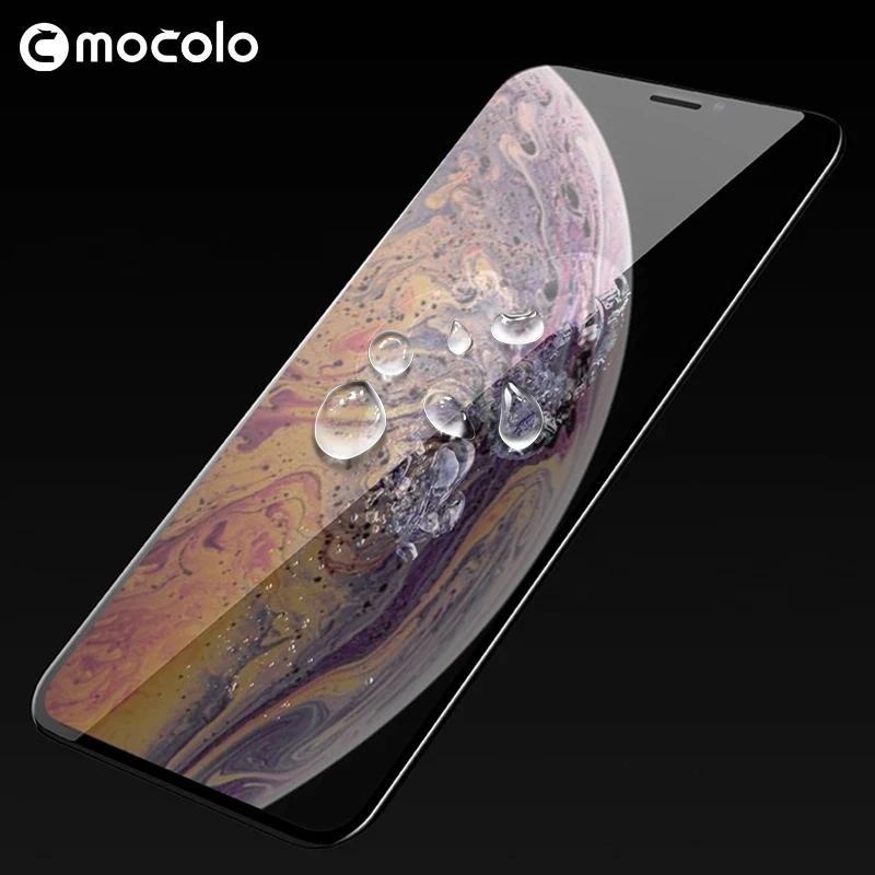 Mocolo Screen Protector Glass With Frame Tempered 3D Glass for iPhone Xs Xr Xs Max