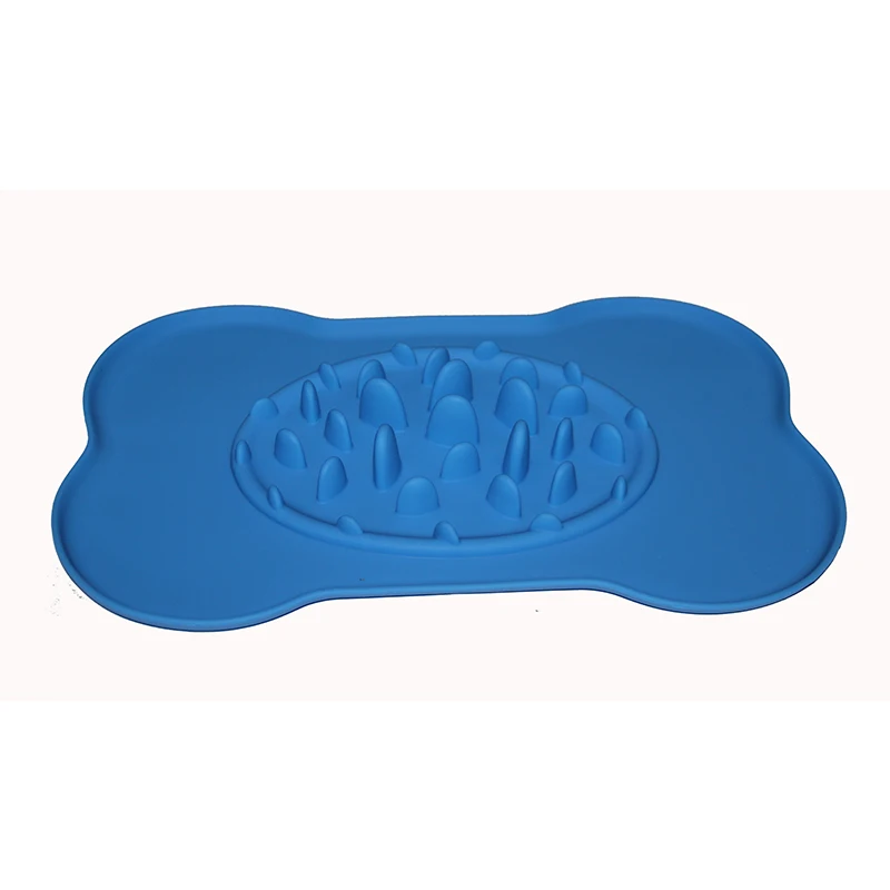 Wholesale S size silicone slow feeder dog bowl with mat pet bowl for little cat dog