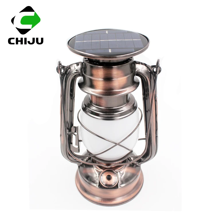 
New arrival portable home decorative antique rechargeable LED camping lantern 