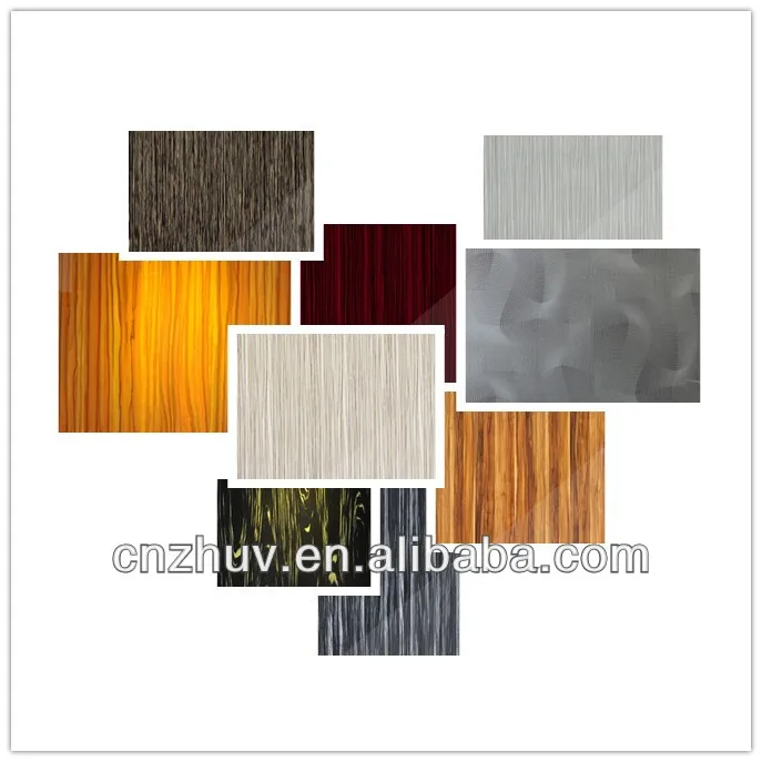 
UV Wood grain MDF board for kitchen cabinet 
