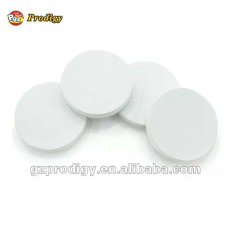 4pc Self Adhesive Prevents Holes on Wall Door Knob and wall shield Protector Round White