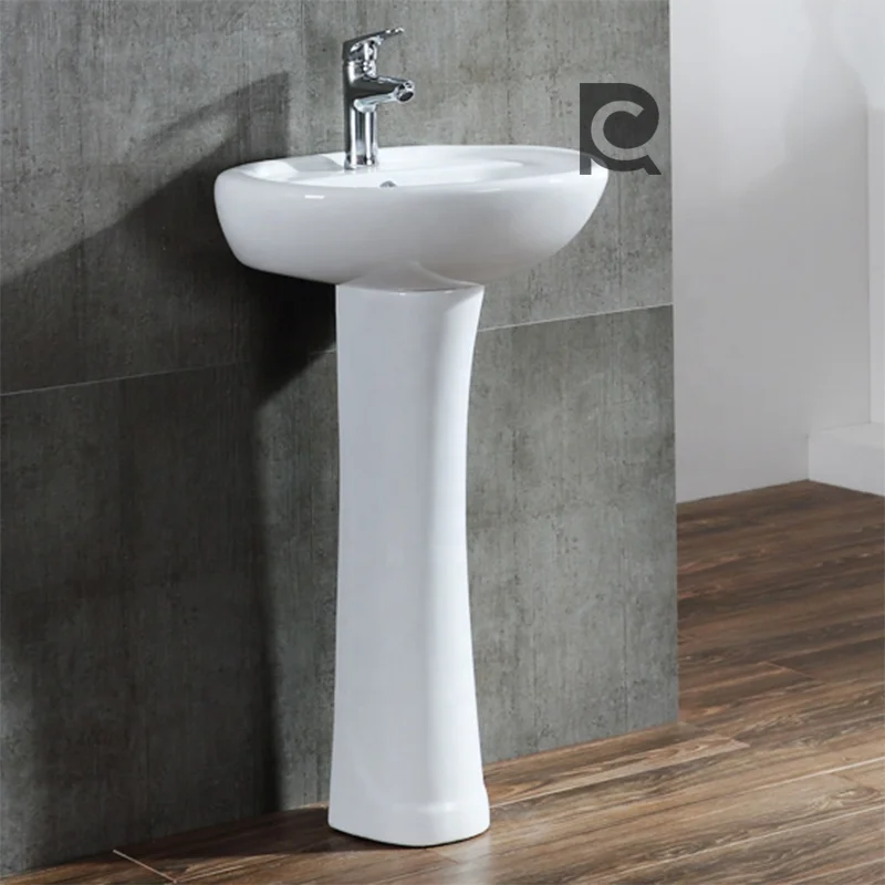 bathroom basin White ceramic wash hand  basin  pedestal basin