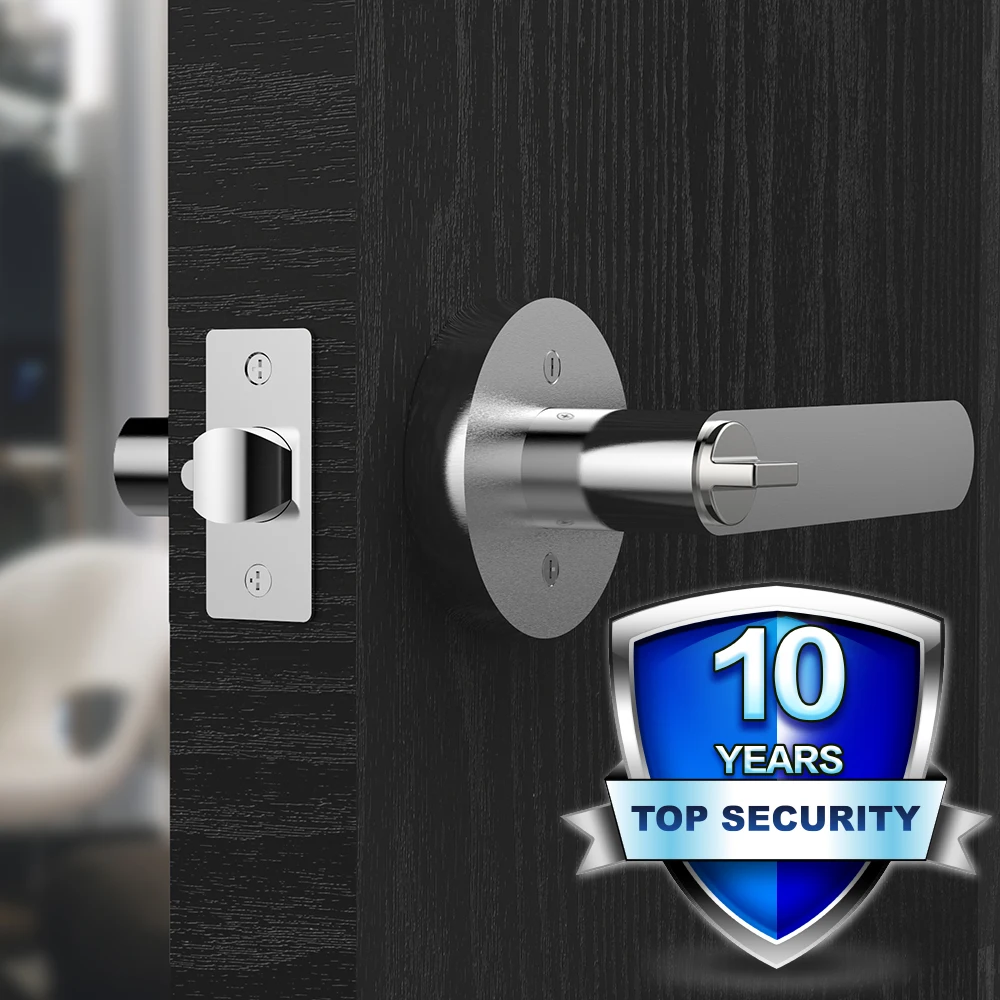 MOK interior double hardware handle lock stainless steel wooden door lock set