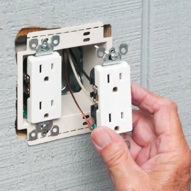 shanghai Linsky 2 gang plastic waterproof electrical extension ring electrical outlet box extender