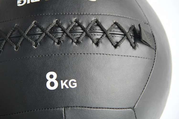 China supply cheap gym equipment cross fitness leather PU wall ball