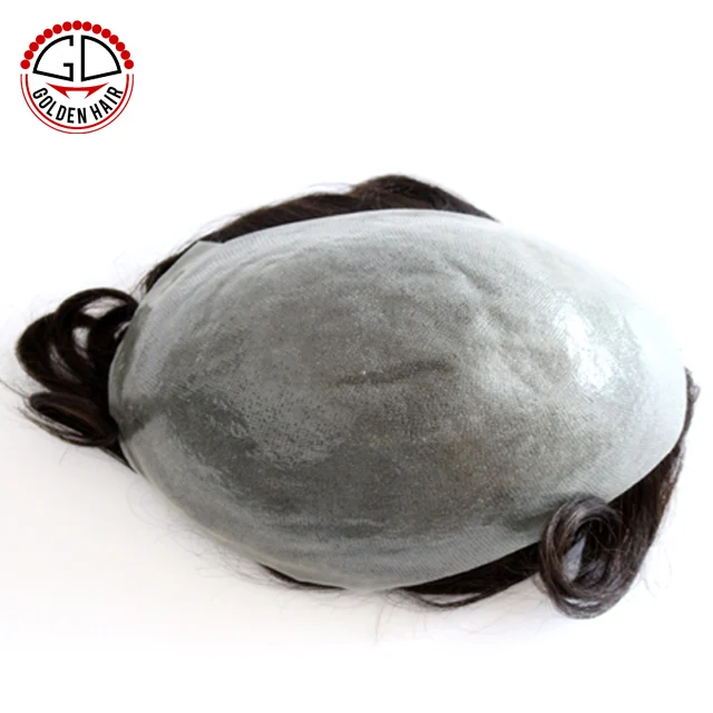 
High Quality Cheap Price Invisible Hairline Natural Looking Toupee Men Thin Skin 
