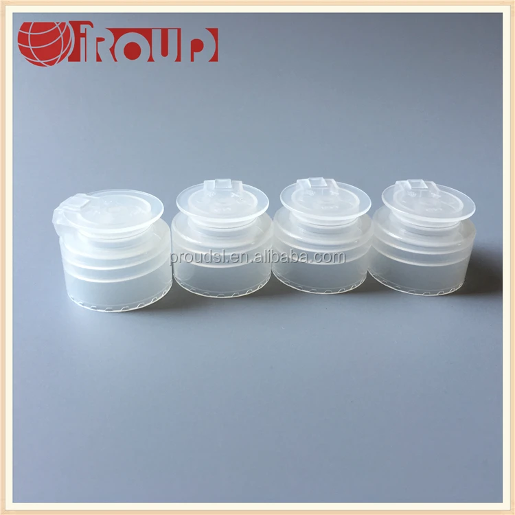 
flip top cap 28mm plastic shampoo bottle caps 
