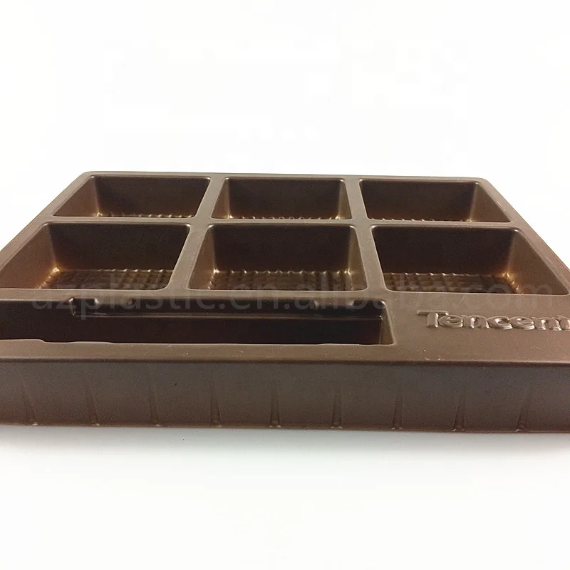 Plastic Compartment high quality mooncake packaging box plastic tray