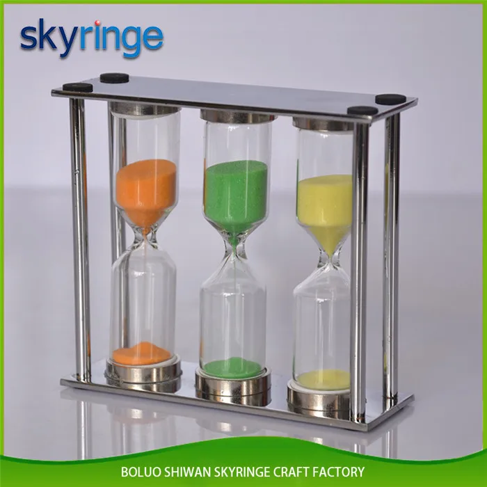 Горячие Продажи металла песочные часы оптом для Рождественский