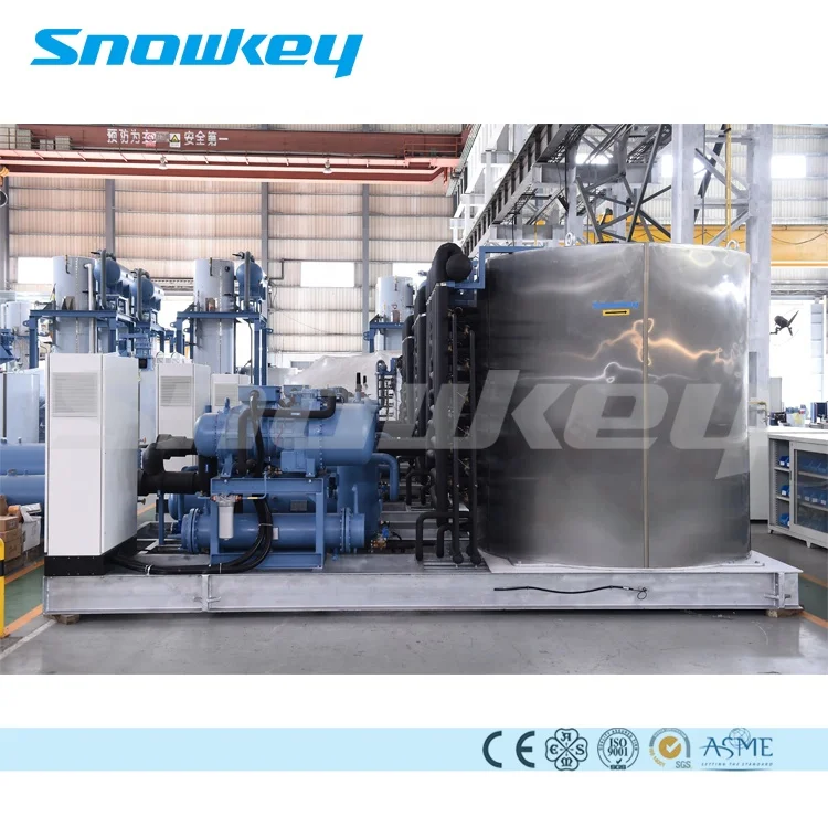 
Snowkey 40 Tons Ice Making Machine Flake Ice Machine for Ice Plant 