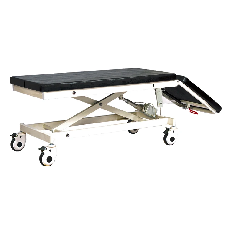 Remote Control Electric Height Adjustable Patient Examination Beds with Artificial Leather Cover Mattress