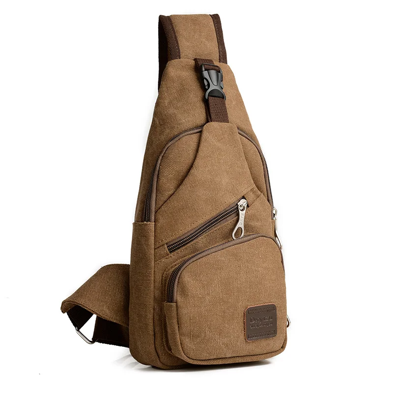 single strap canvas sling messenger bag men cross body chest bag shoulder bag