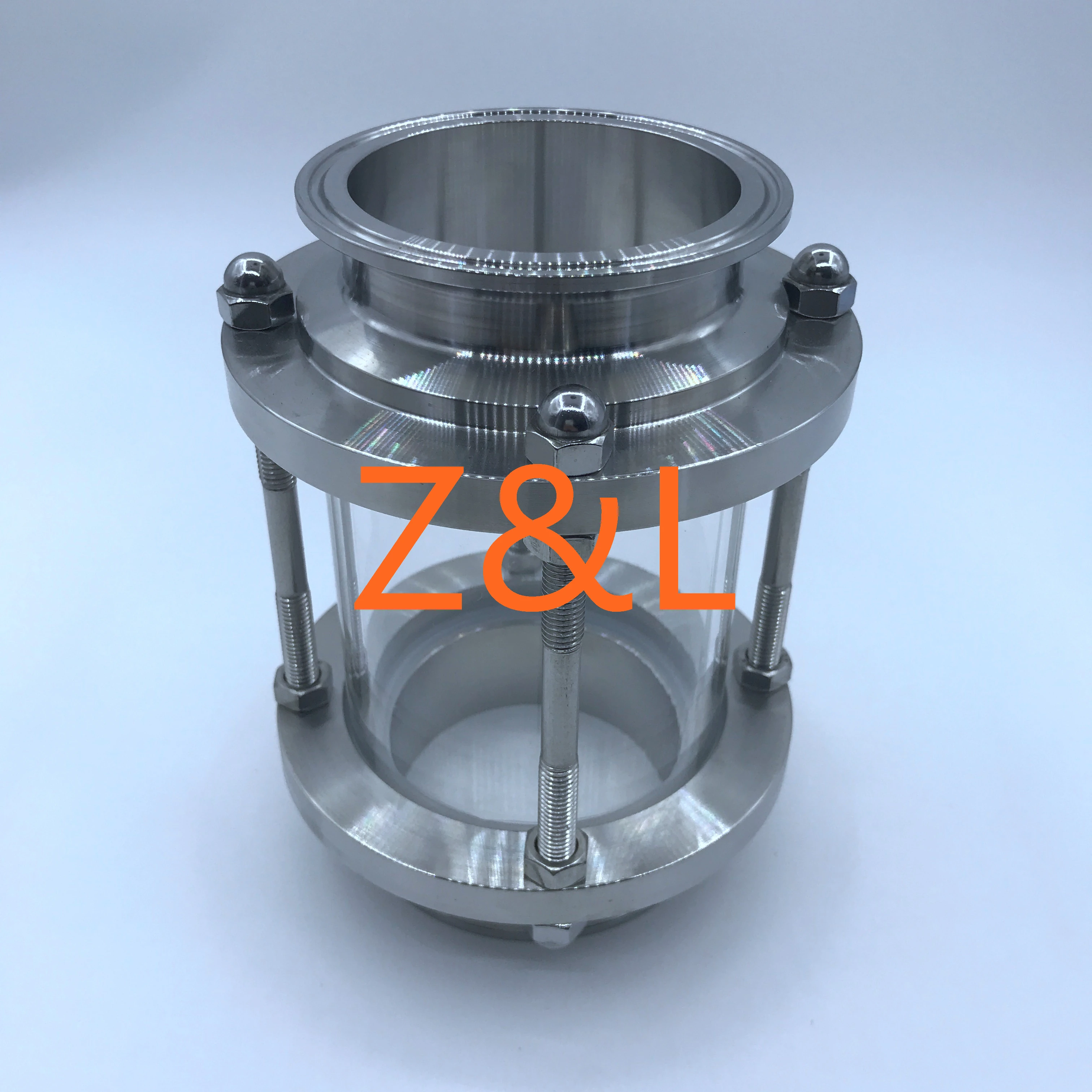 4 inch Stainless Steel Tri Clamp Sight Glass with Temp Resist Borosilicate Glass