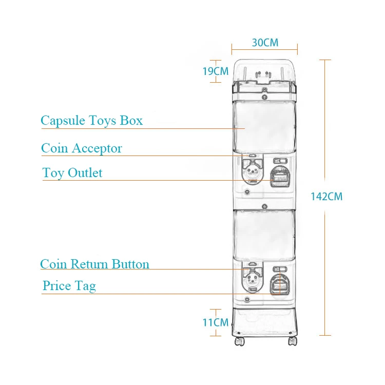 Wholesales Gacha Tomy Distributor Self Vending Machine for Capsule Toys